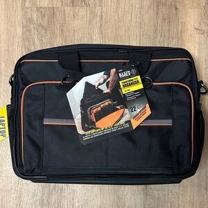 Black and Orange Laptop Bag with tool organizer